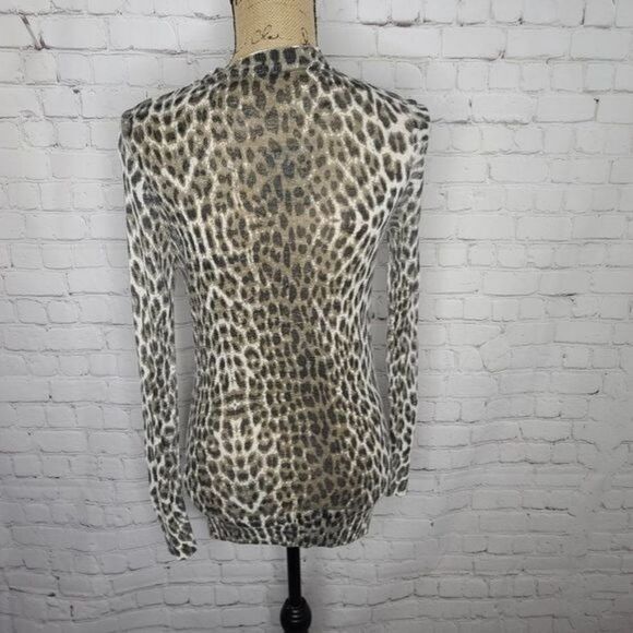 Twelfth Street By Cynthia Vincent Leopard Cardigan - Picture 4 of 15